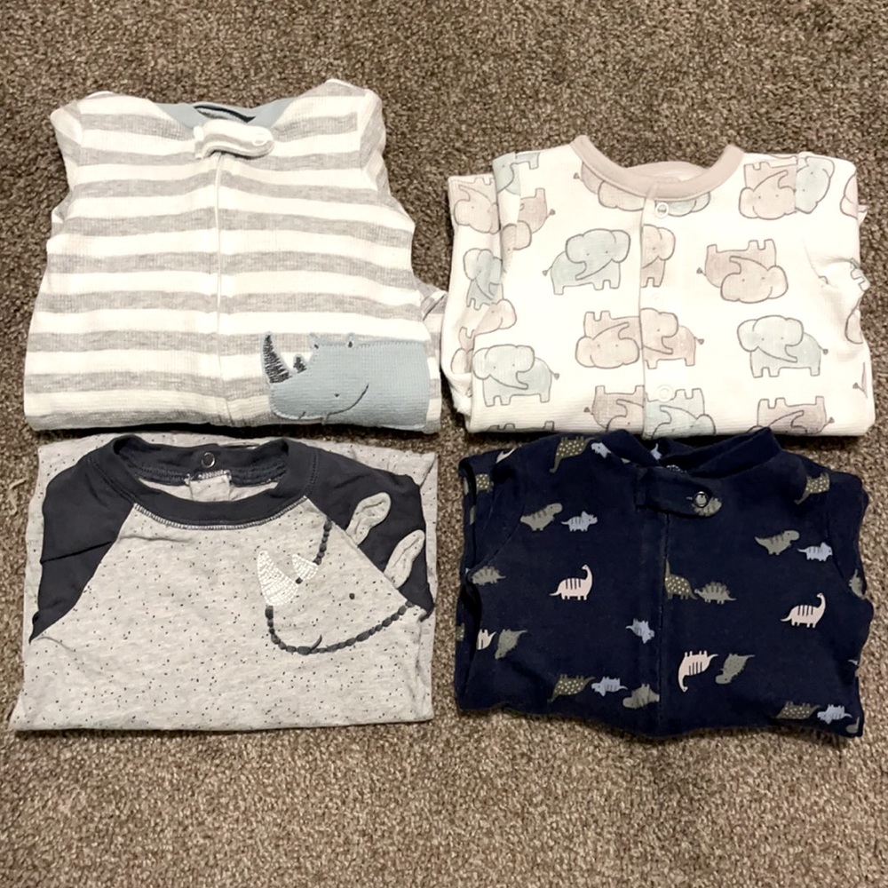 Baby boys footie pajamas